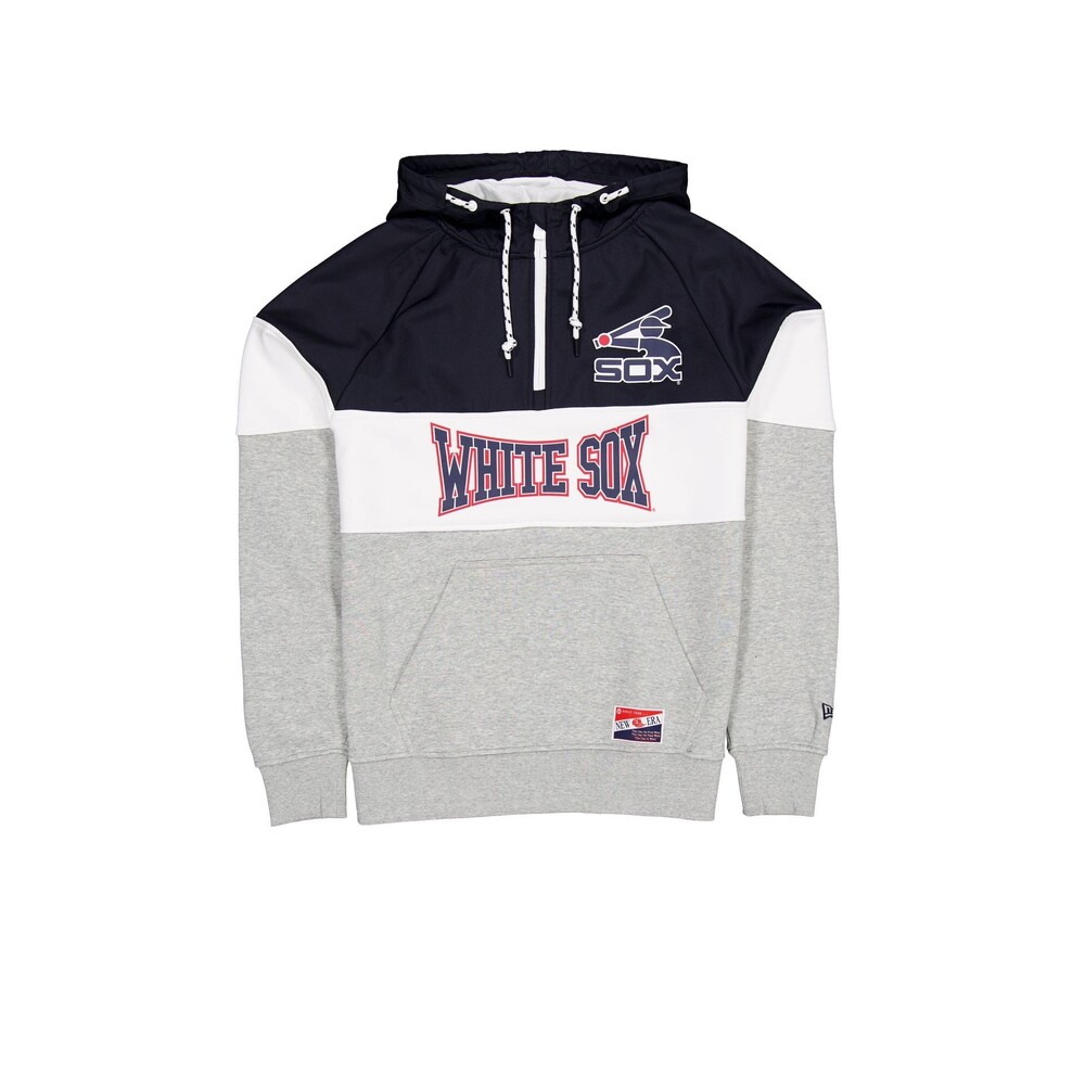 New Era Chicago White Sox Throwback Color Block Hoodie - Size 3XL
